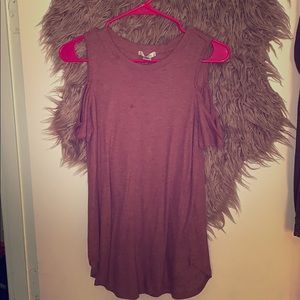 Pink off shoulder shirt